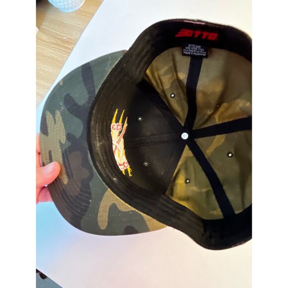 R B Otto Cap Premium Snapback 6 panel cloth Camo hat trucker - Picture 12 of 12